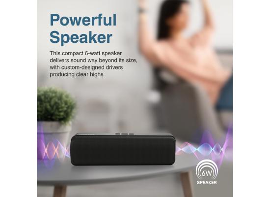 Promate Capsule-2 Bluetooth Speaker, 6W with Exceptional HD Sound Quality, Long Playtime
